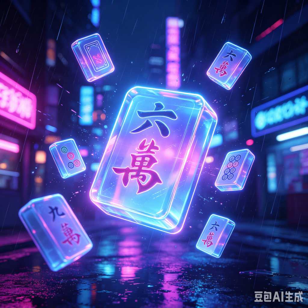 minimal text mahjong set